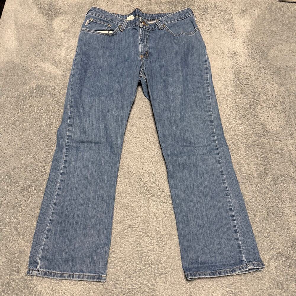 Carhartt Jeans Womens 16 (36x27) Traditional Fit Workwear Blue Denim